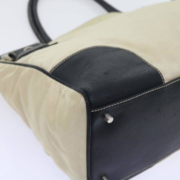 PRADA Tote Bag Nylon Beige Auth ar10404 - Picture 15 of 16